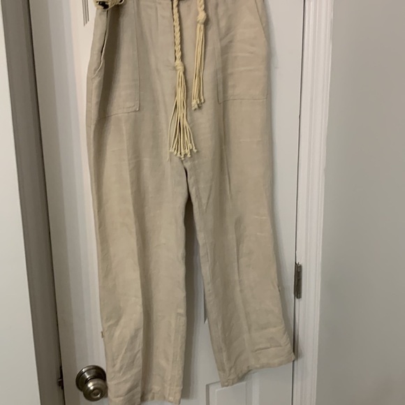 Linen pants Macys 4-pocket Charter club new without tags size 8 - Picture 9 of 9